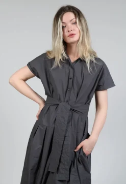 Shirt Dress in Stone