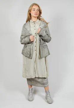 Shirt Dress in Straw Cloud