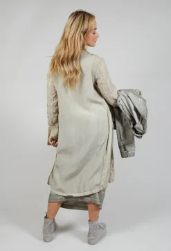Shirt Dress in Straw Cloud
