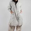 Shirt Dress with Print in White