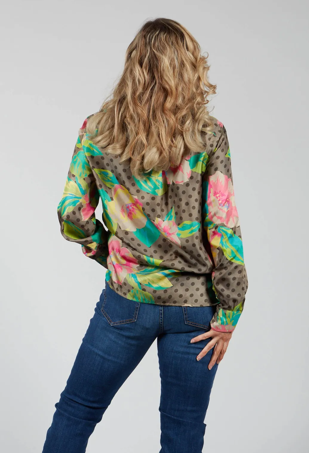 Shirt in Rosa / Verde