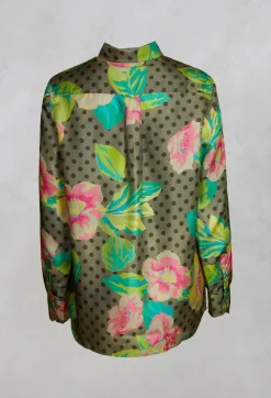 Shirt in Rosa / Verde