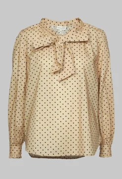 Shirt with Bow in Dot