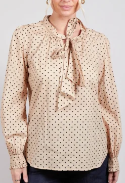 Shirt with Bow in Dot