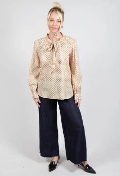 Shirt with Bow in Dot