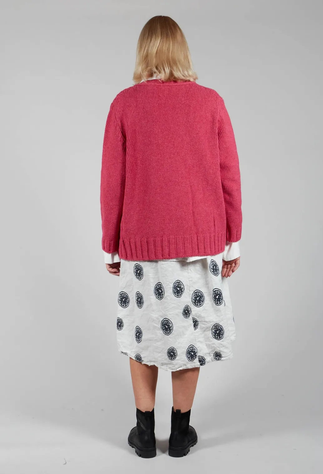 Shirt with Gathered Cuffs in White