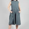 Shirtwaist Dress in Asfalto