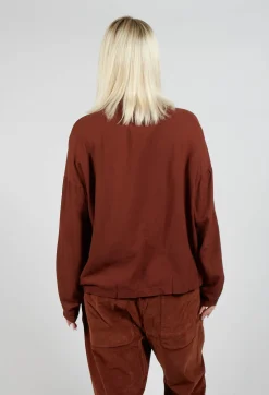 Short Collar Shirt TBC in Rust