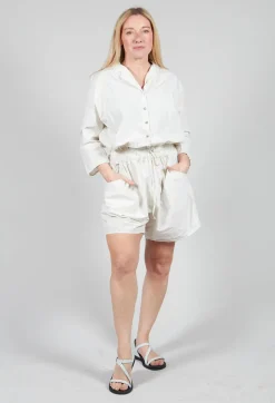 Short Jumpsuit in White