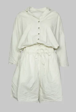 Short Jumpsuit in White