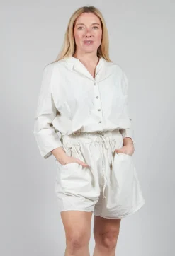 Short Jumpsuit in White