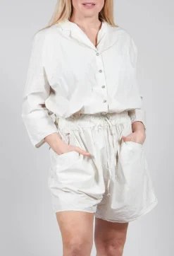 Short Jumpsuit in White