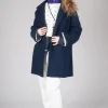 Short Mande Coat in Dark Night
