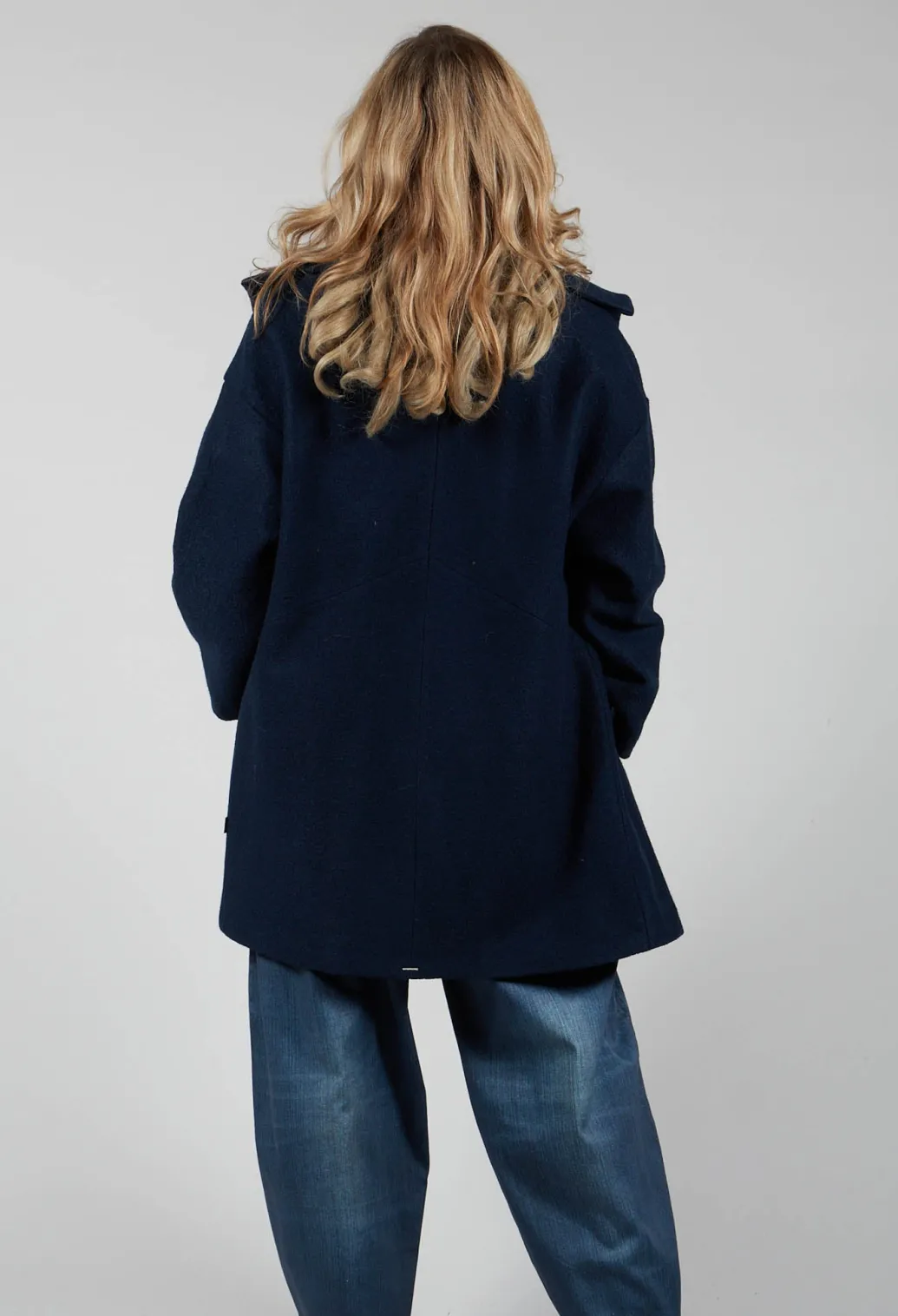 Short Mande Coat in Dark Night