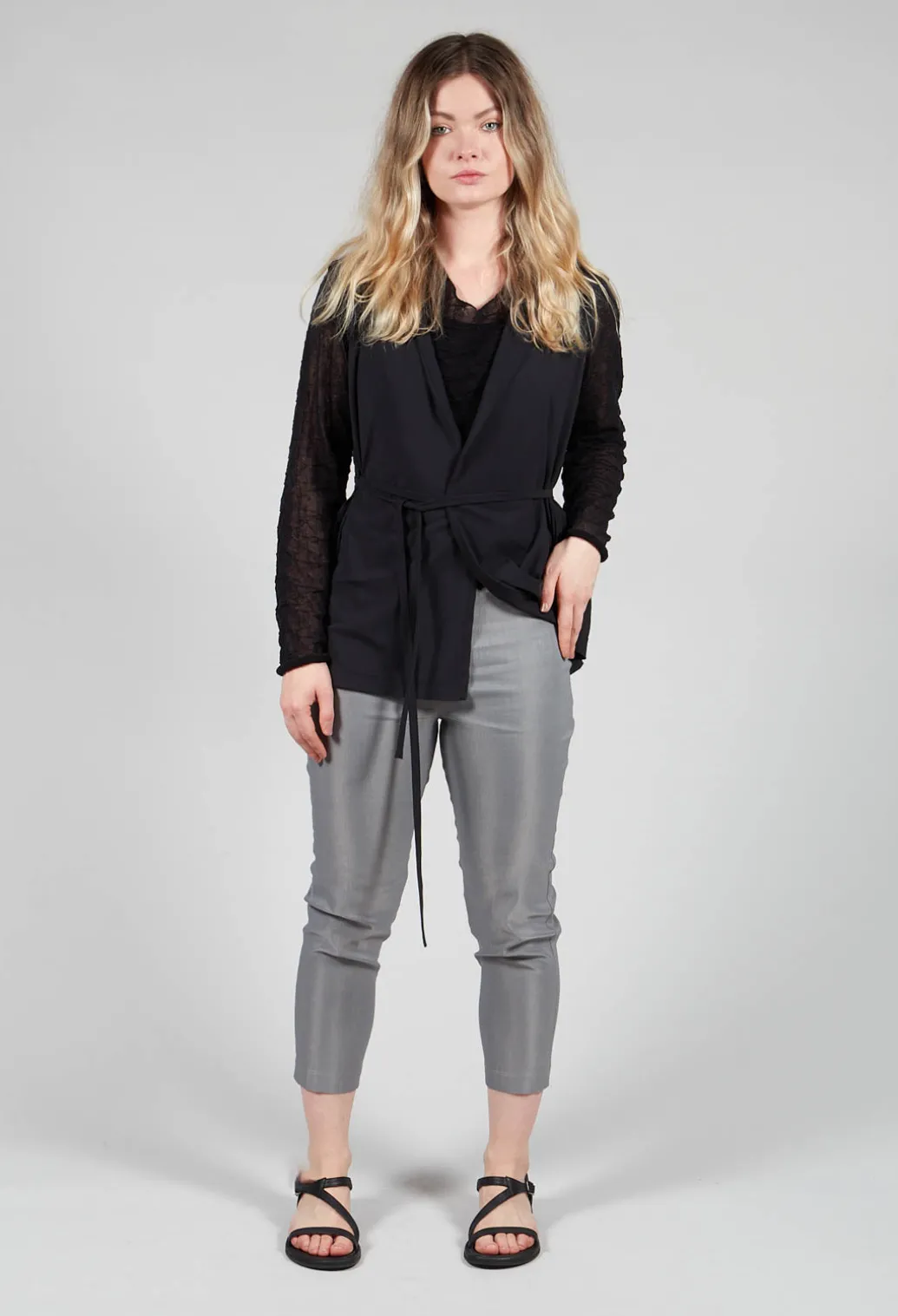 Short Pull On Leggings in Grey