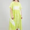 Short Sleeve Cotton Dress in Sun Print
