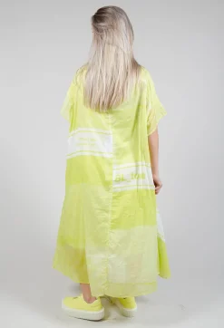 Short Sleeve Cotton Dress in Sun Print