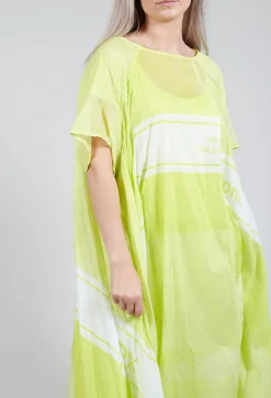 Short Sleeve Cotton Dress in Sun Print