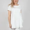 Short Sleeve Cotton T-Shirt in Starwhite