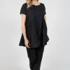 Short Sleeve Cotton T-Shirt in Black