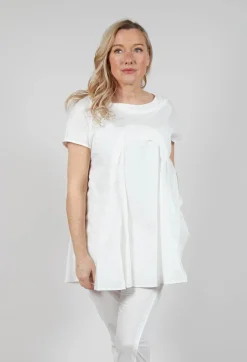 Short Sleeve Cotton T-Shirt in Starwhite