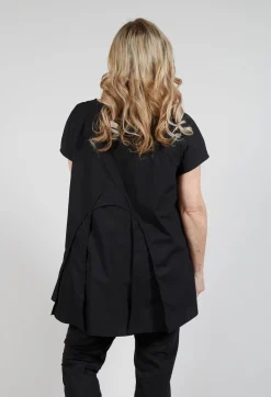 Short Sleeve Cotton T-Shirt in Black