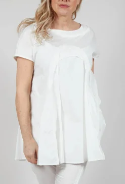 Short Sleeve Cotton T-Shirt in Starwhite