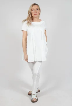 Short Sleeve Cotton T-Shirt in Starwhite