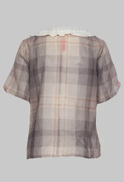 Short Sleeve Shirt with Check Print in Original