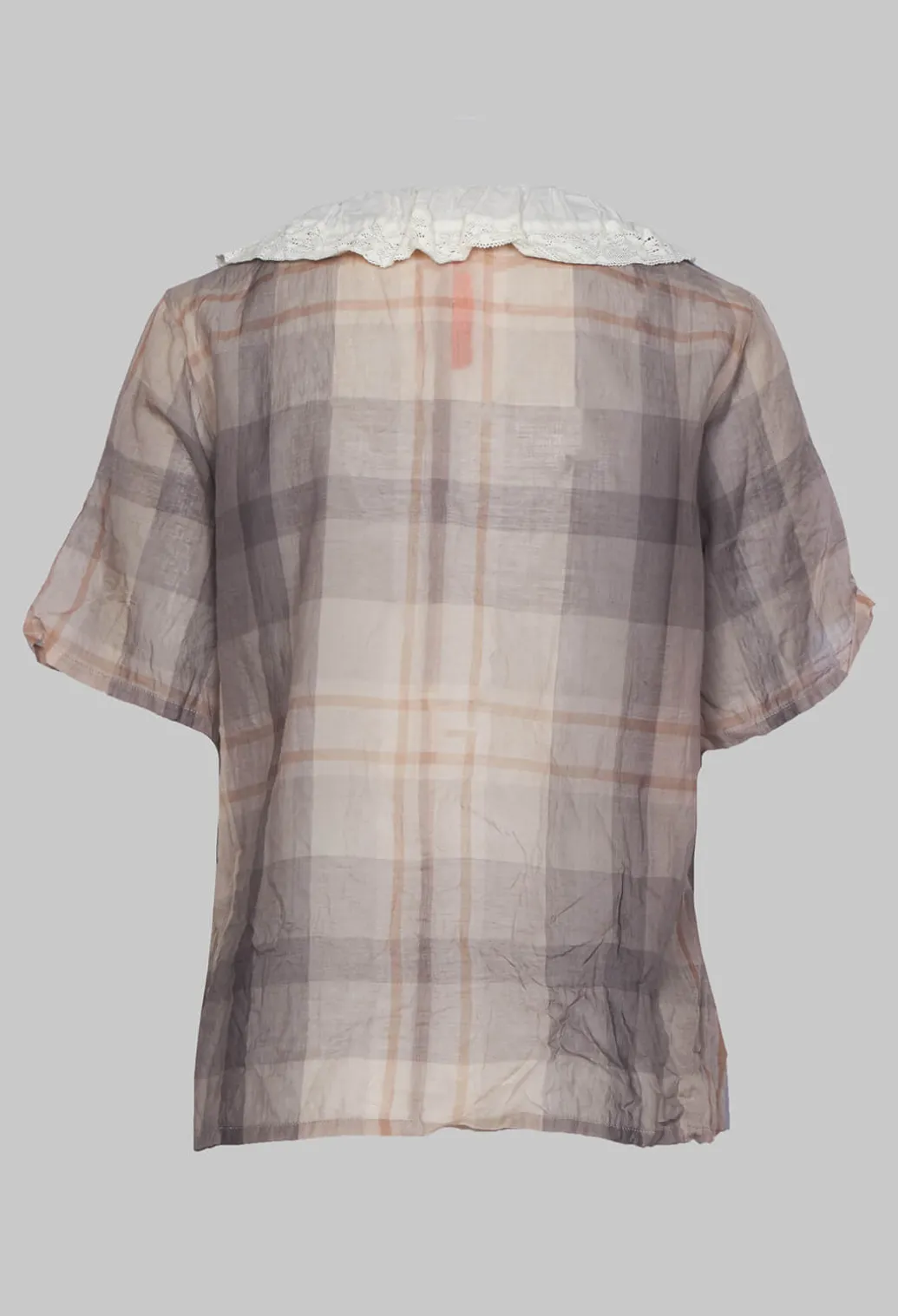 Short Sleeve Shirt with Check Print in Original