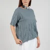 Short Sleeved Jumper in Grey