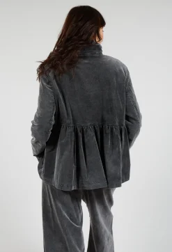 Short Structured Jacket in Pewter