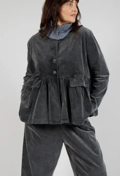 Short Structured Jacket in Pewter