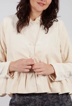 Short Structured Jacket in Cream