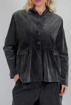 Short Structured Jacket in Pewter