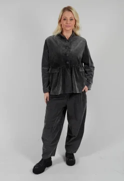 Short Structured Jacket in Pewter