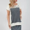 Short T-Shirt in Asteroid Paint