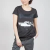 Shortsleeve Top in Asteroid Print