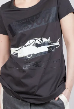 Shortsleeve Top in Asteroid Print