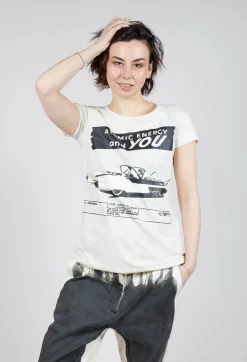 Shortsleeve Top in Galaxy Print