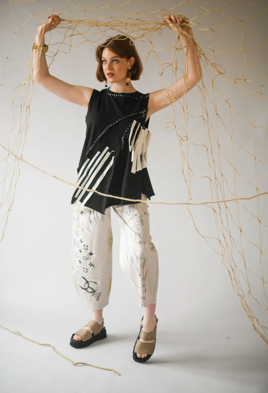 Signature Design Trousers in Beige