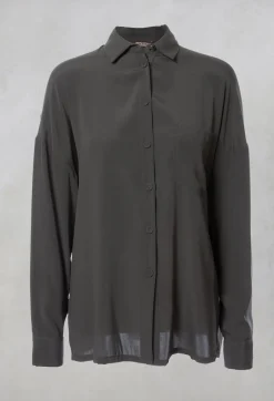 Silk Blouse in Antracite