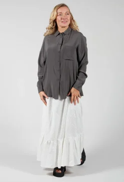 Silk Blouse in Antracite