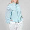 Silk Blouse in Mint