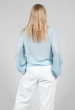 Silk Blouse in Mint