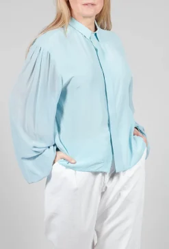 Silk Blouse in Mint