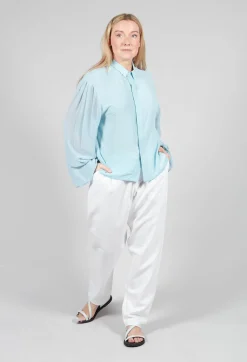 Silk Blouse in Mint