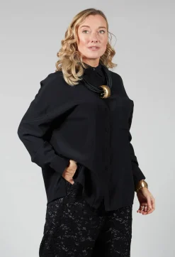 Silk Blouse in Nero
