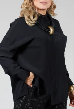 Silk Blouse in Nero
