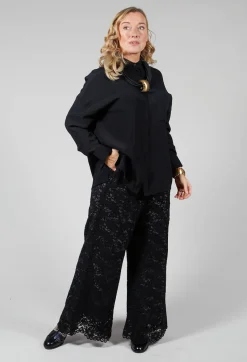 Silk Blouse in Nero